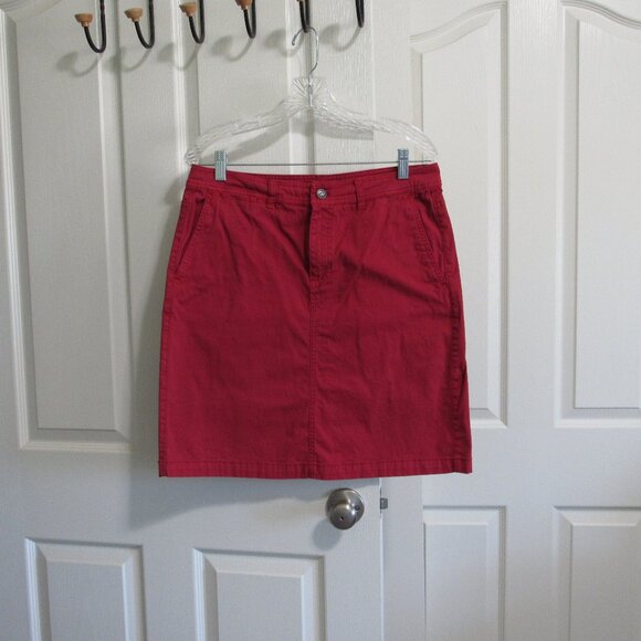 Pendleton Red Denim Skirt Size 10 - Picture 1 of 4